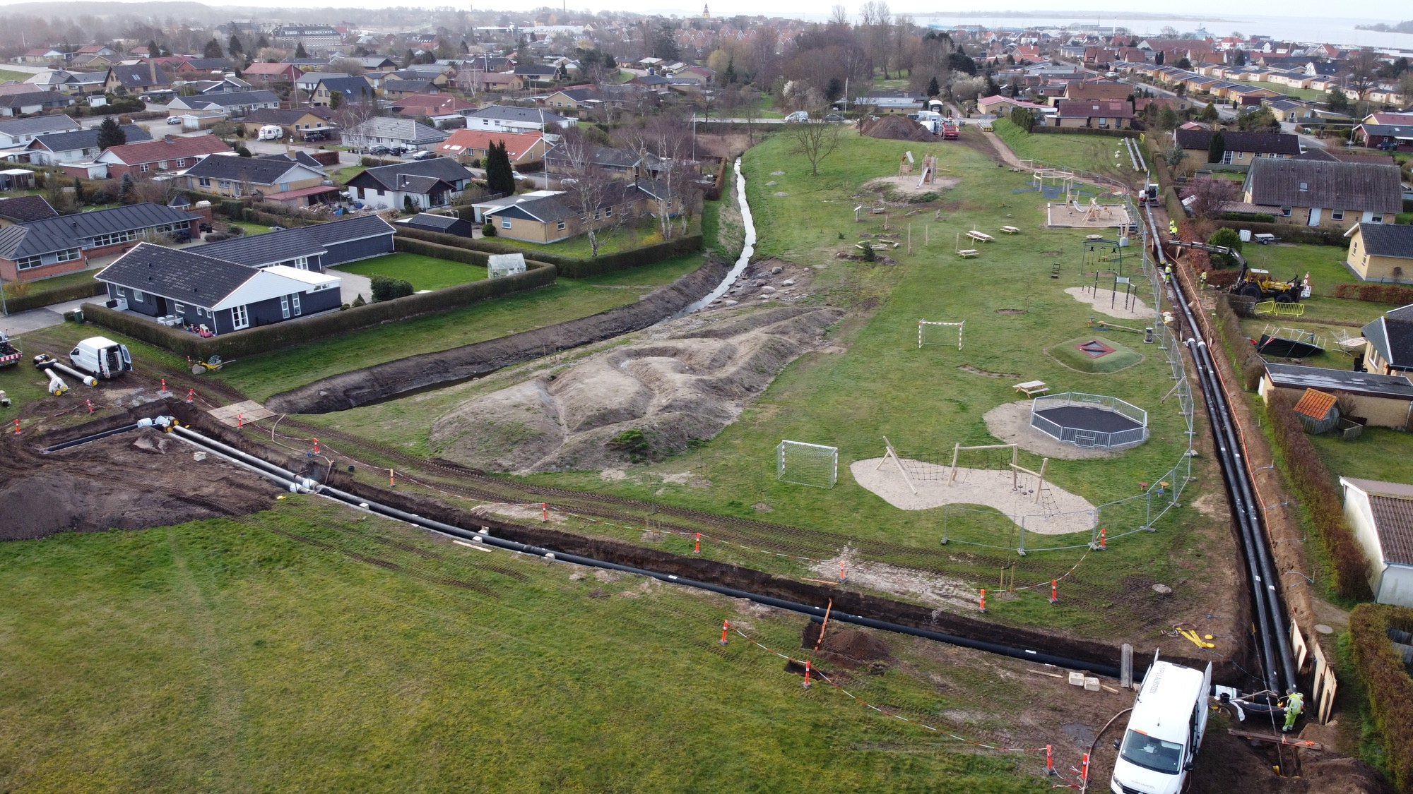 Etablering af transmissionsledning til nyt varmepumpeanlæg