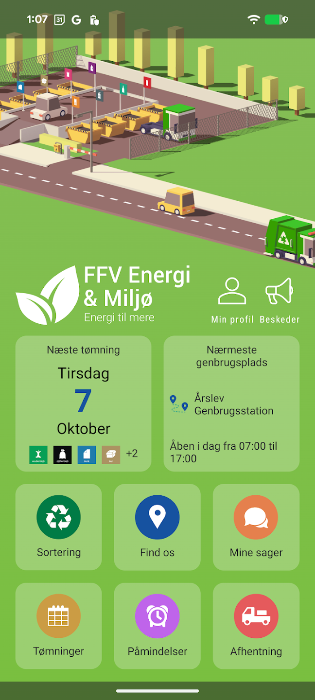 Affaldsapp: FFV Affaldsguide