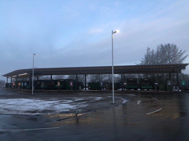 Overdækning af containere