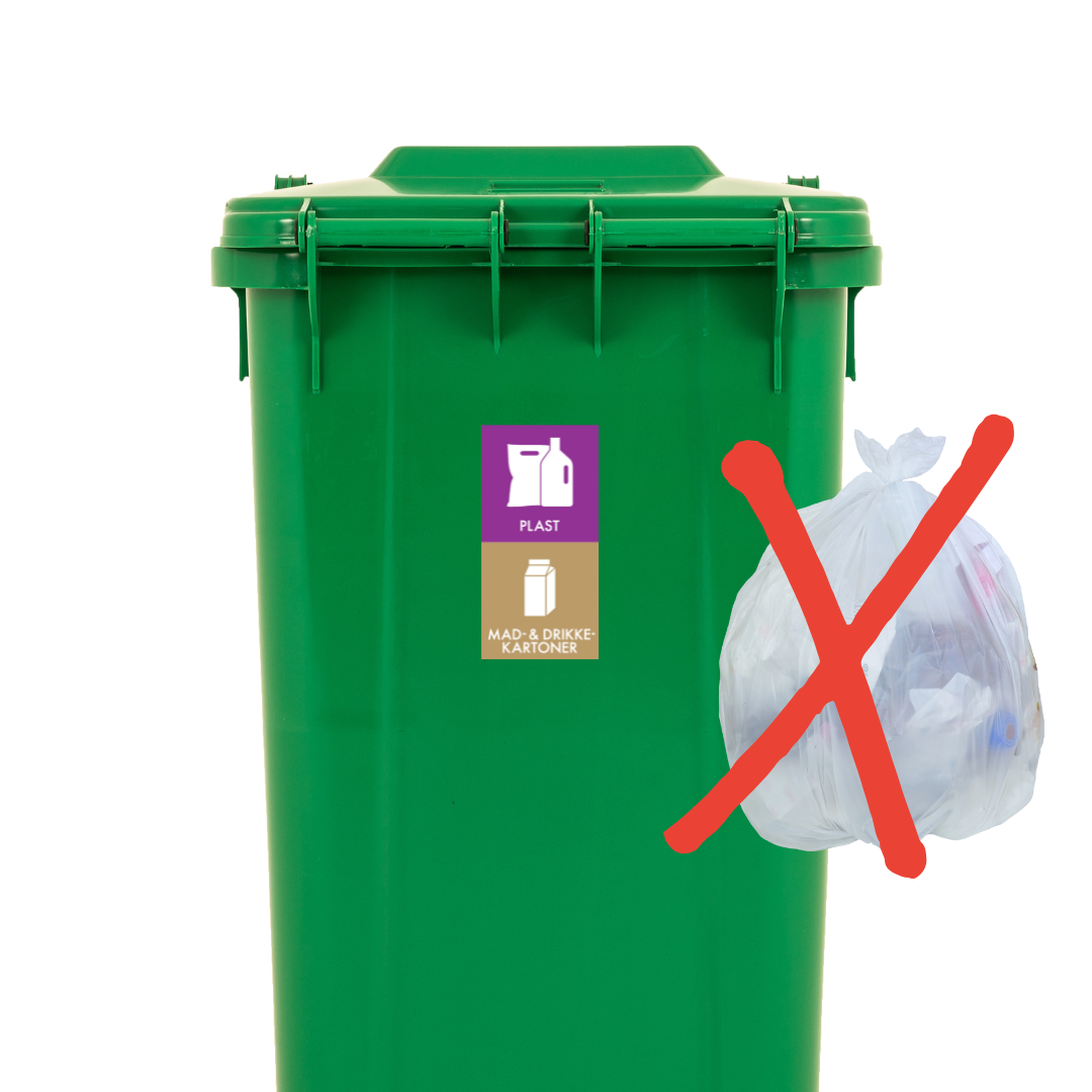 Nu er det slut med at stille en ekstra sæk med plastaffald