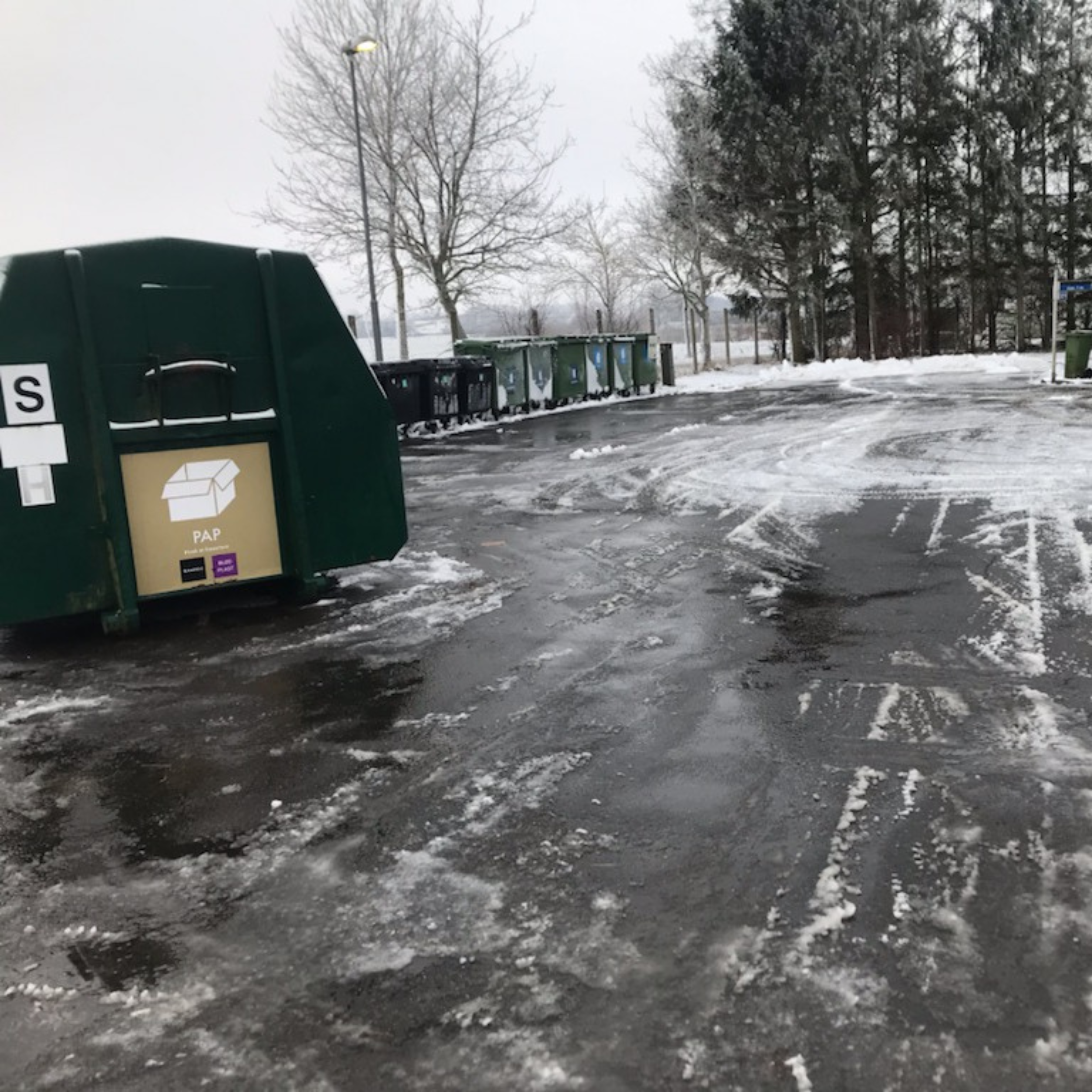 Sandager Genbrugsstation er lukket på ubestemt tid