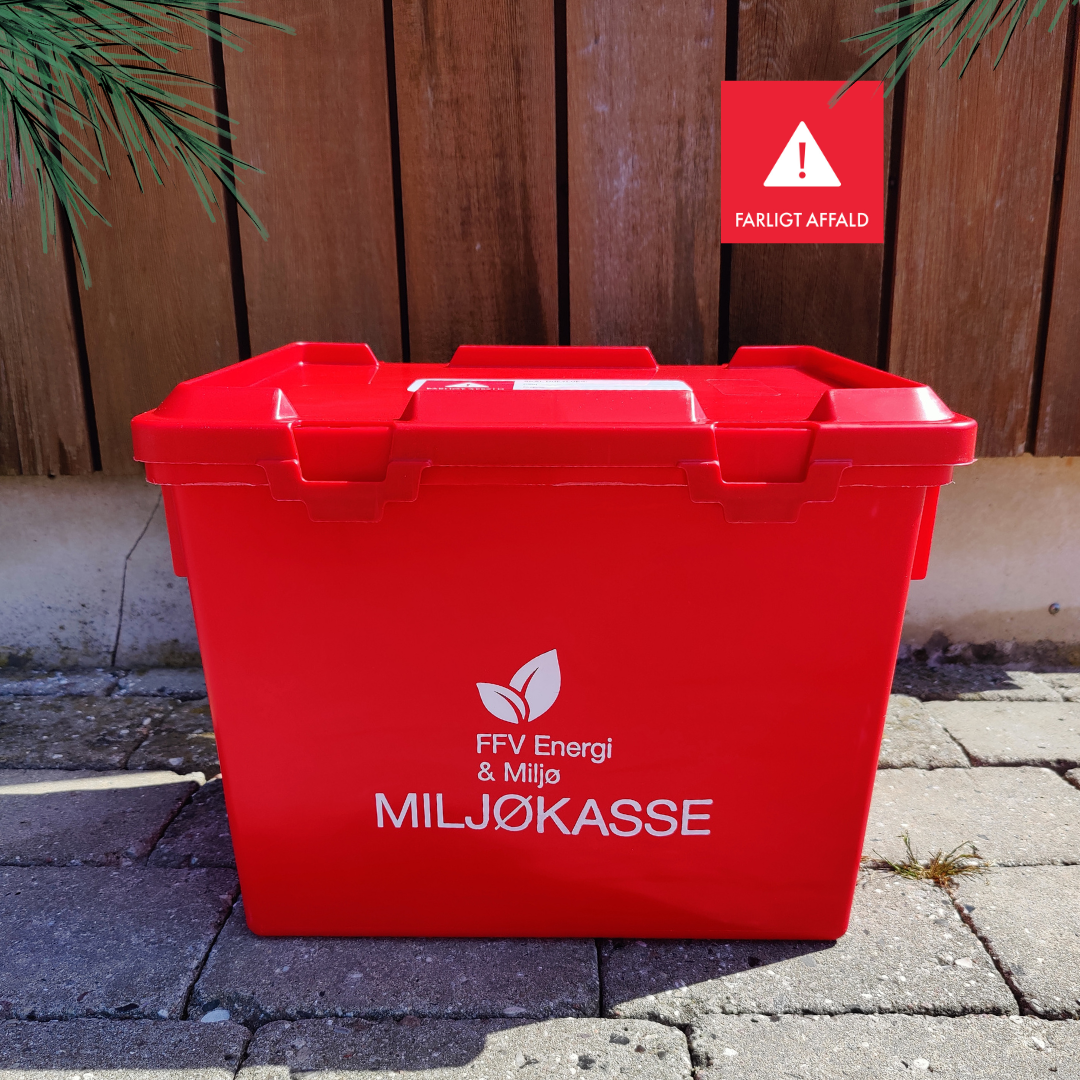 Afhentning af farligt affald: Tilmeld dig via selvbetjening