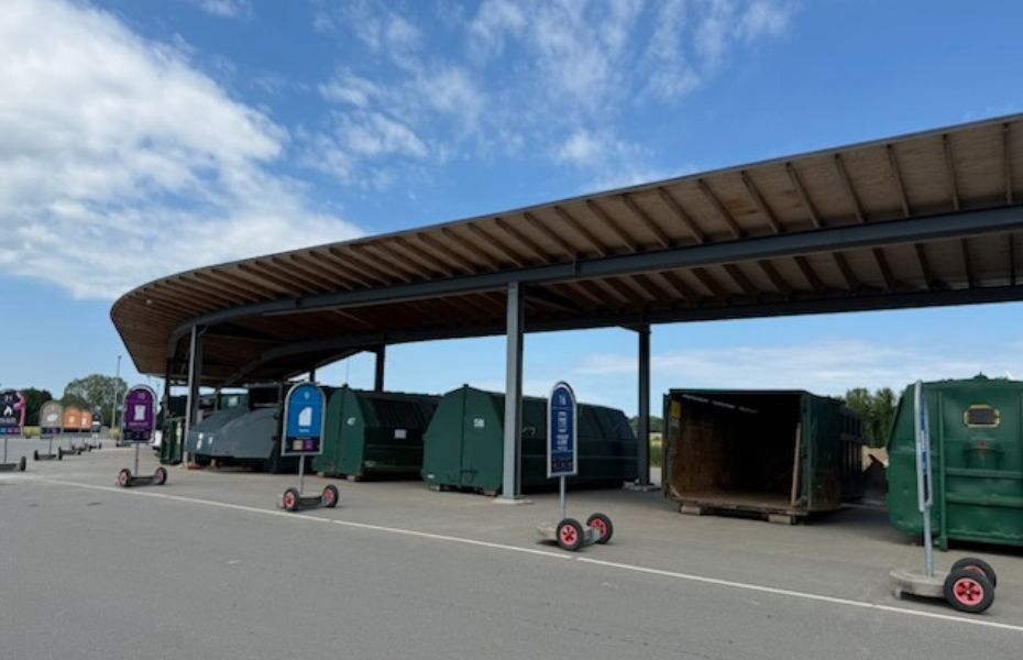 Reparationsarbejde på genbrugsstationerne i Ringe og Årslev